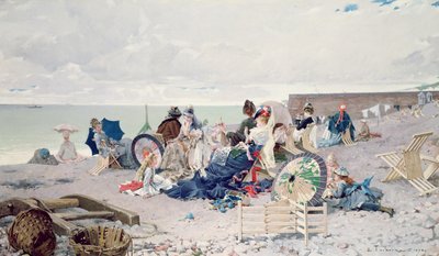 Strand bei Yport, 1878 von Edouard Toudouze